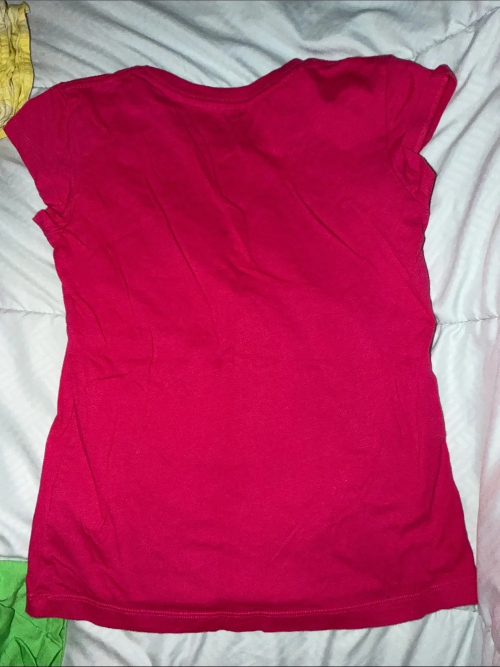 hot pink Tshirt by Converse All Star, Chuck Taylor, print has some sparkle to it